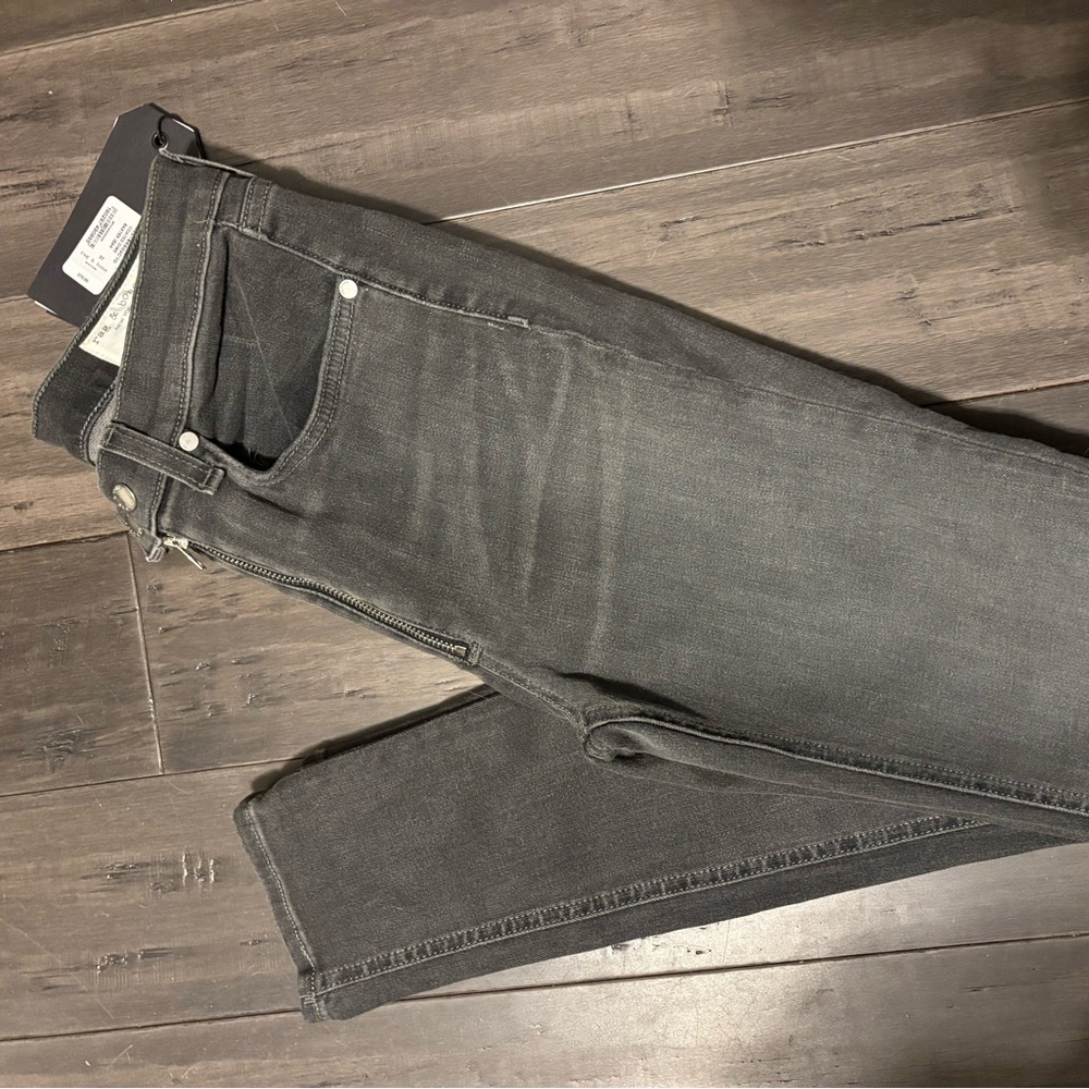 rag & bone Authentic NWT Coated Dime Baxter Gray Jeans